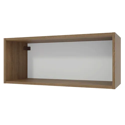Armário Aéreo para Quarto 80 cm Nicho Aberto Rustic Neo Madesa