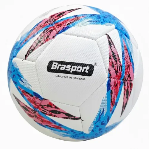 Bola Futebol de Campo Costurada Reforçada Brasport - Rosa