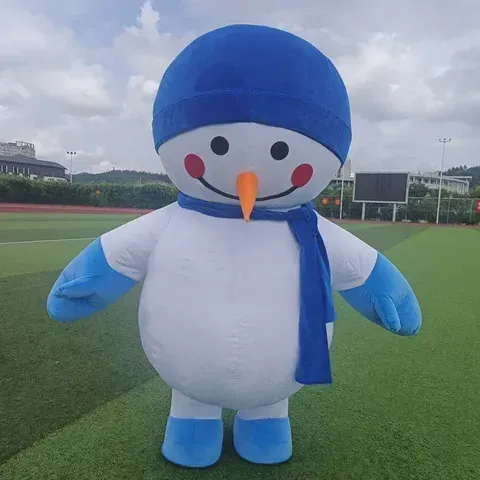 Fantasia de boneco de neve insuflável, ideal para festas de Natal, cosplay e eventos temáticos, para adultos, sem pilhas, sem carregador.