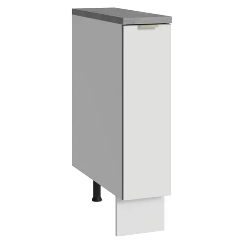 Balcão Porta-Temperos 20 x 60 cm 1 Porta (Com Tampo) Branco Veludo Lux Madesa