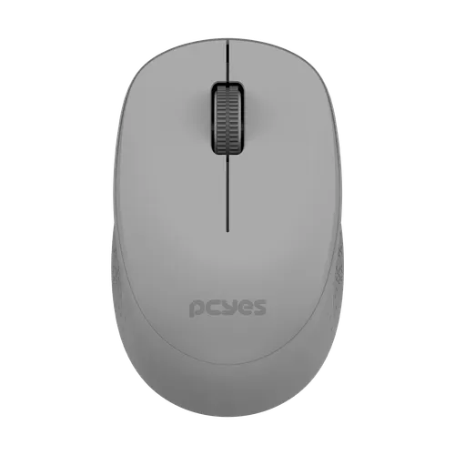 Mouse PCYES sem Fio Mover Gray 1600DPI Silent Click 20m 2.4GHz PMMWSCGY