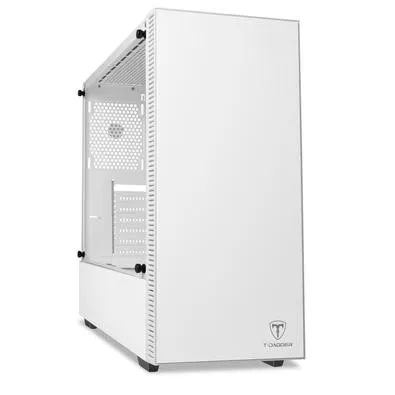 Gabinete Gamer T-Dagger Cube White, Mid Tower, Lateral em Vidro, Sem FANs, Branco - T-TGC305W