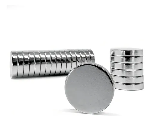 Ímã Neodímio Ø 10x2 mm N35 20 Unidades