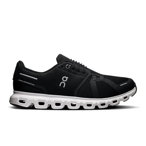 Tênis On Running Cloud 6 Masculino Preto e Branco