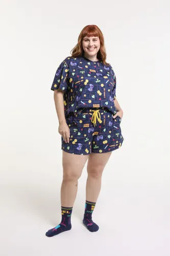 Short Pijama Feminino Estampa Gamer
