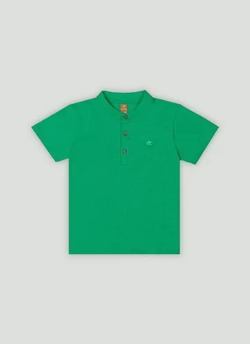 Camiseta Infantil Masculina em Algodão e Elastano Verde