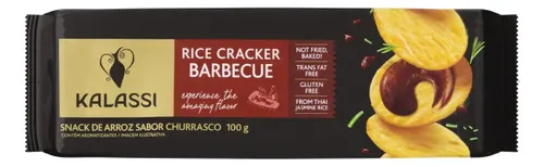 Snack de Arroz Kalassi Churrasco sem Glúten 100 G