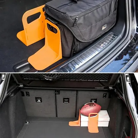 Organizador Multifuncional para Porta-Malas de Carro, Suporte para Caixa de Bagagem, Suporte de Armazenamento com Barreira Antichoque para Ferramentas