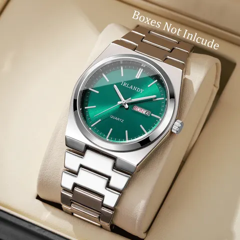 Relógios de negócios masculinos de luxo calendário relógios de pulso de quartzo para homens relógio reloj hombre (sem caixa)