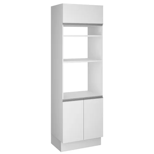 Torre Quente Madesa Glamy 70 cm 3 Portas Branco