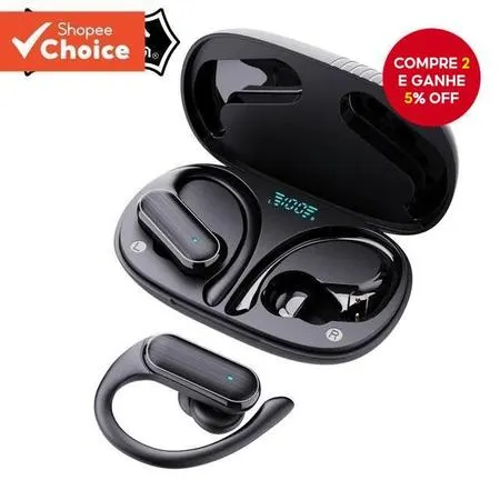 Vitog A520 Fones de Ouvido Controle Toque Bluetooth 5.3 HiFI Estéreo à Prova Dwireless Água TWS Fone Esportes sem Fio Co