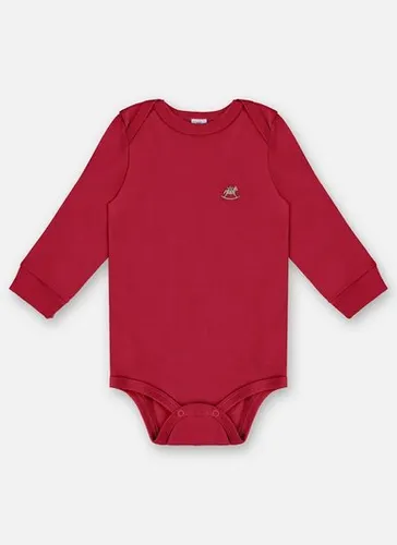 Body Manga Longa Unissex em Suedine Essentials (Vermelho) Up Baby