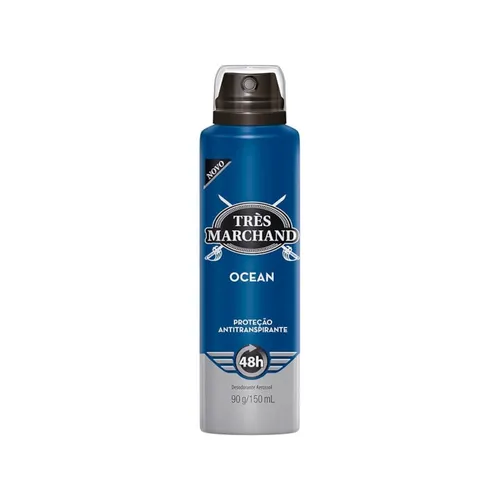 Desodorante Aerossol Três Marchand Ocean 150ml