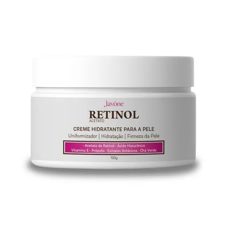 Creme Branqueador Retinol Javóne - Facial, Pernas Branqueamento Joelho 100g