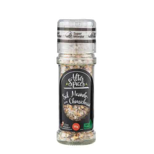 Sal Marinho com Chimichurri 80g com Moedor