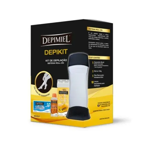 Aparelho Depilatório Cera Quente Remoção de Pelos Corpo Inteiro Bivolt