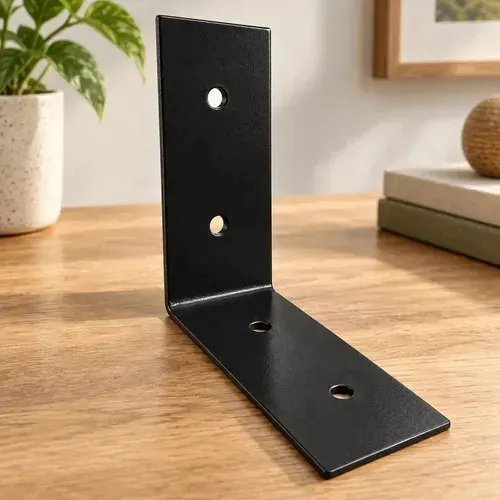 10 Pç Cantoneira Suporte União em L 100x100x40mm Gabaritado - Kit 10 Cantoneiras L em Aço para Suporte de Vigas e Prateleiras 10x10cm