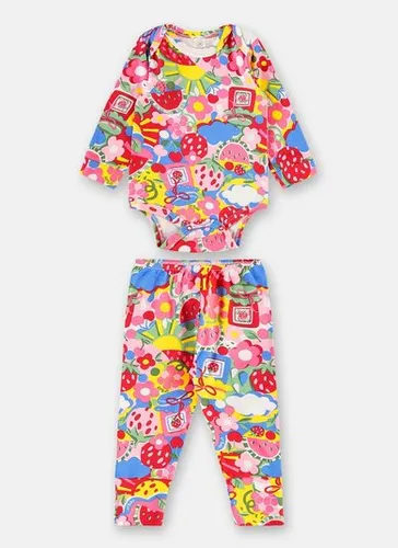Conjunto Essentials em Suedine para Bebê com Body e Calça Vermelho