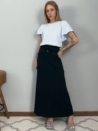 Blusa de Algodão Manga Bufante- Branca