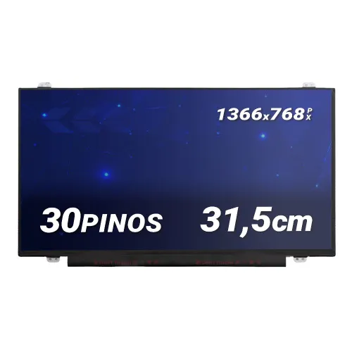 Tela para Notebook Part Number HB140WX1-401 14" HD 30 Pinos Fosca