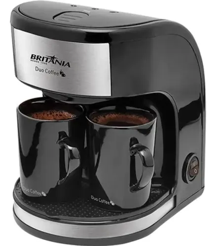 Cafeteira Duo Coffee 450w 2 Bicos Britânia Cor Preto