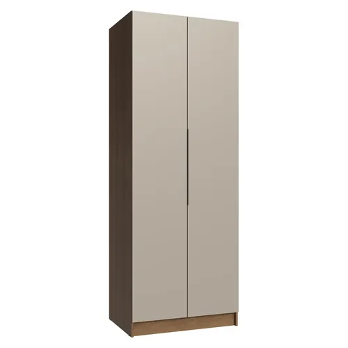 Guarda-Roupa Modulado 2 Portas 4 Gavetas 1 Cabideiro Rustic/Crema Neo Madesa