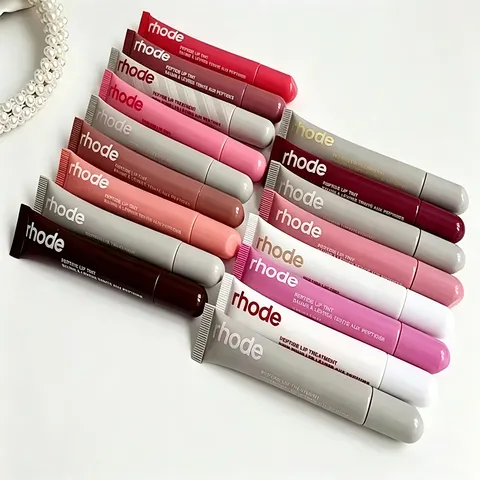 Rhode Skin Spring Lip Gloss Bálsamo Labial Suavizante para Linhas dos Lábios, Nutrição Duradoura, Cuidado Diário Feminino, Maquiagem Hidratante, Blush para Mulheres e Meninas
