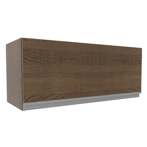 Armário Aéreo Madesa Glamy 80 cm 1 Porta Basculante Rustic