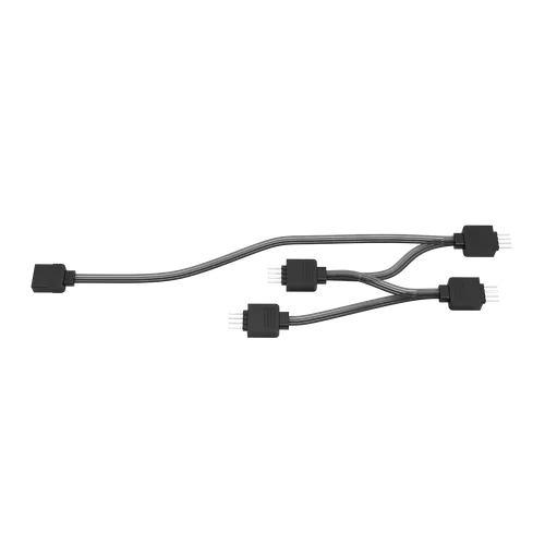 Cabo Adaptador Splitter PCYES ARGB 1x4 3 Pinos 35cm SPTARGB4PCY