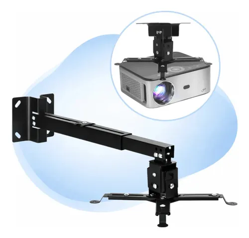 Suporte Universal Projetor Multimídia de Garra Teto e Parede Preto