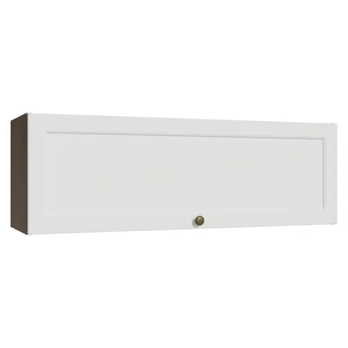 Armário Aéreo 100 cm 1 Porta Basculante Rustic/Branco Vik Madesa