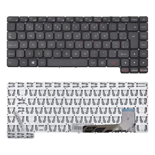 Teclado para Notebook Positivo Part Number K4006 91-37 ABNT2 Cinza