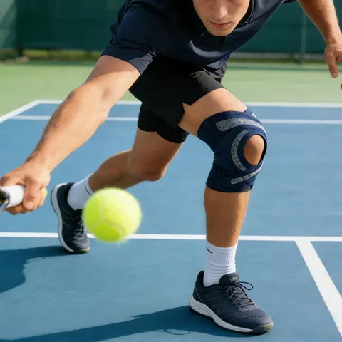 1 peça Joelheira Esportiva Fina Cruzada para Proteção do Menisco e Suporte de Joelho, para Corrida, Fitness, Tênis e Esportes, com Compressão Antiderrapante