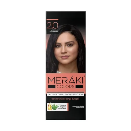 Kit Tintura Meráki Color Castanho Escuríssimo 2.0 125gr