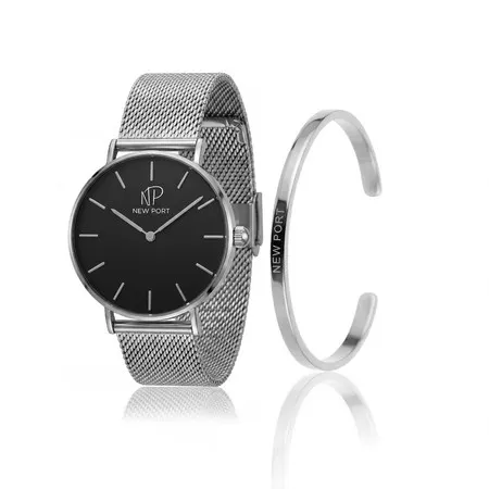 Relógio Feminino Prata Casual Delicado 32mm com Bracelete