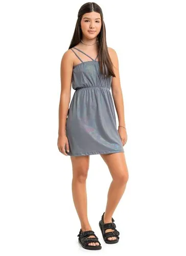 Vestido Holográfico Juvenil (Cinza) Gloss