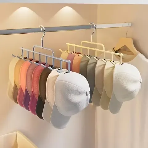 1pc novo chapéu rack instagram-estilo boné organizador com ganchos de suspensão, se encaixa 8 tampas altas para dormitório armário fixado na parede beisebol