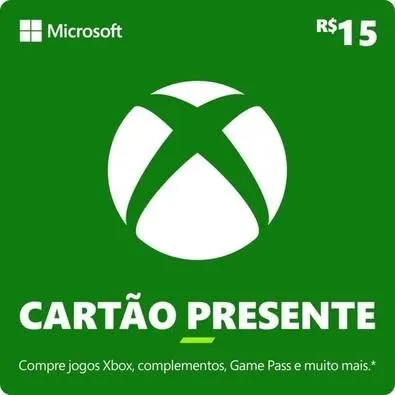 Gift Card Xbox: 15 Reais - Código Digital