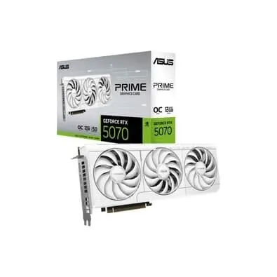 Placa de Vídeo ASUS PRIME RTX 5070 OC 12G WHITE NVIDIA Geforce, 12GB, GDDR7, OpenGL 4.6, 2587 MHz, Triple Fan, DLSS 4 - 90YV0M19-M0NA00