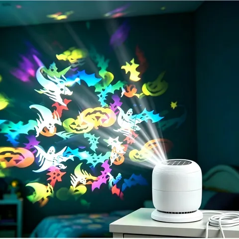 Projetor de luz LED USB 360 °   Luminária Noturna Dinâmica Rotativa com Estrelas e Oceano, Presente Criativo de Aniversário para Quarto, Lâmpada de Ambiente