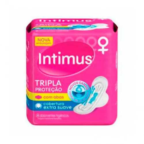 Absorvente Externo Anatômico Moderado com Abas Tripla Proteção Camomil