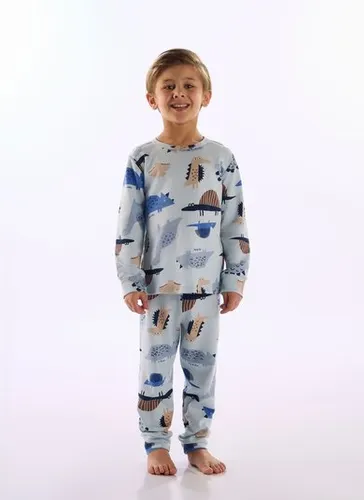 Pijama Unissex Infantil Estampado Azul