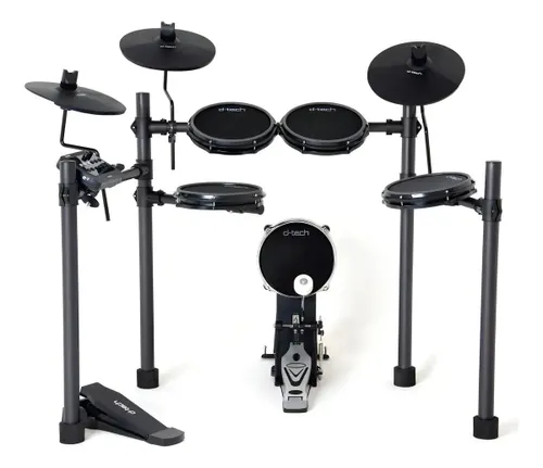 Bateria Eletrônica D-tech Nexus Caixa e Tons Mesh Dual Zone Cor Preto