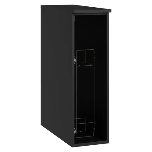 Balcão Porta-Temperos 20 cm Suspenso Preto Nice Madesa