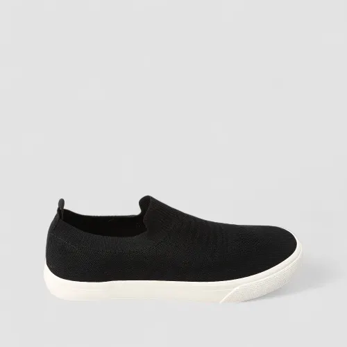 Slip On Masculino Mac & Jac Calce Fácil Knit Preto