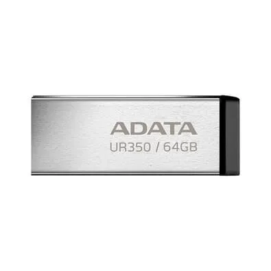 Pen Drive 64GB Adata UR350, USB 3.2, Metal - UR350-64G-RSR/BK