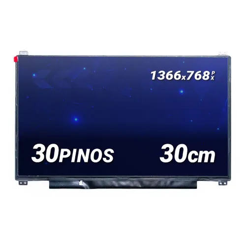 Tela para Notebook Part Number HB133WX1-402 V3.1 13.3" HD 30 Pinos Fosca