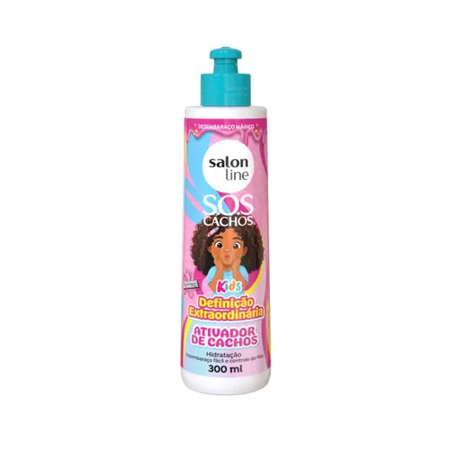 Ativador de Cachos Salon Line S.O.S Cachos kids Chiclete 300ml