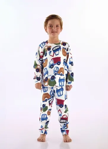Pijama Unissex Infantil Estampado Branco