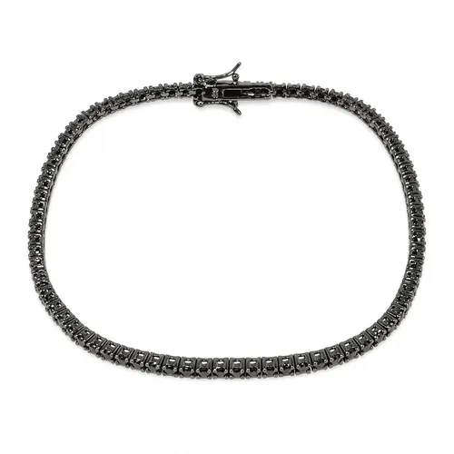 Pulseira Riviera Zircônia Prata